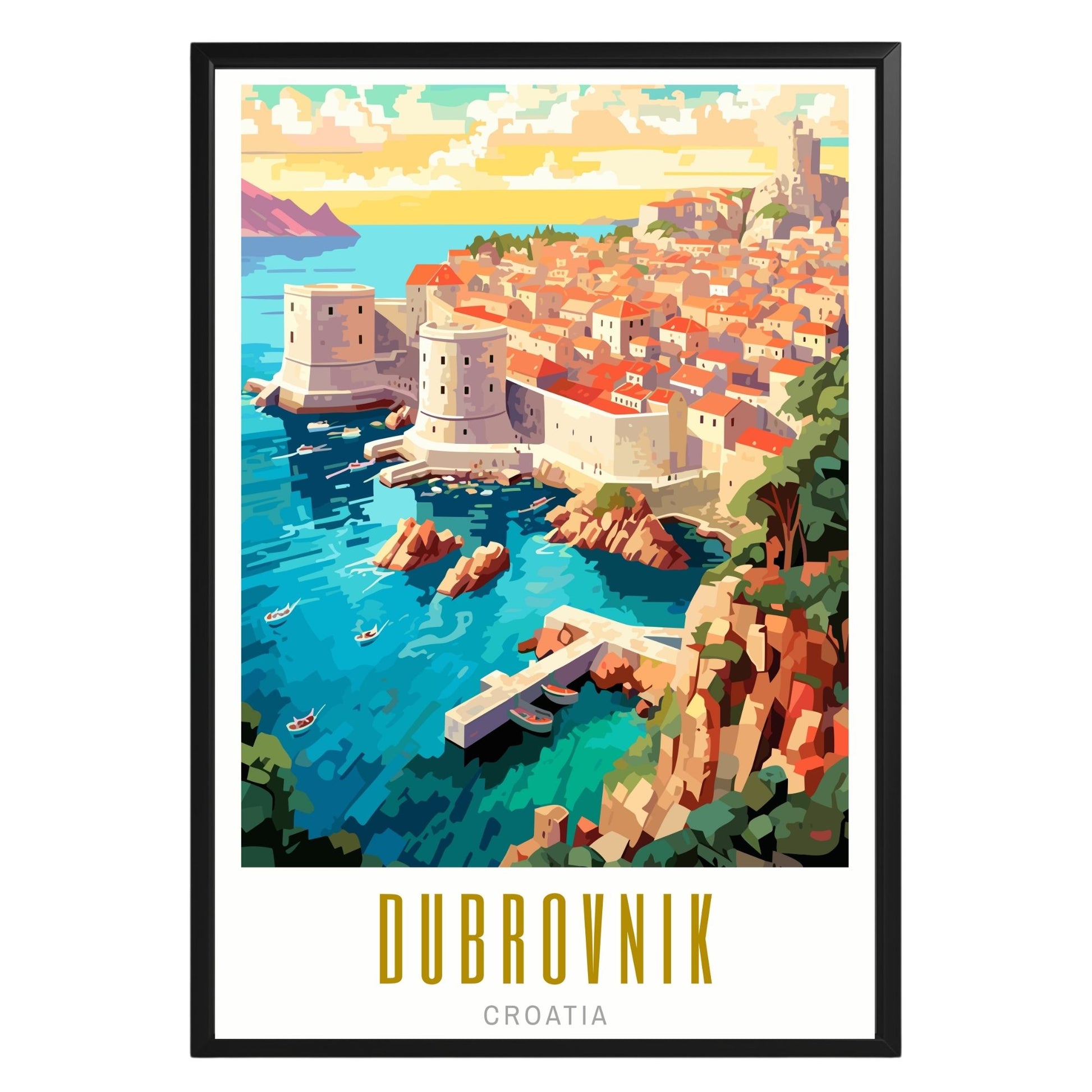 Dubrovnik Croatia Poster - GroovyGrove