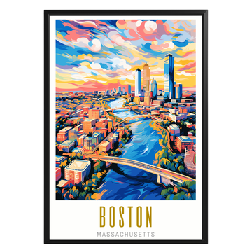 Boston Massachusetts Poster - GroovyGrove