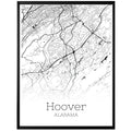 Hoover Alabama City Map Poster - GroovyGrove