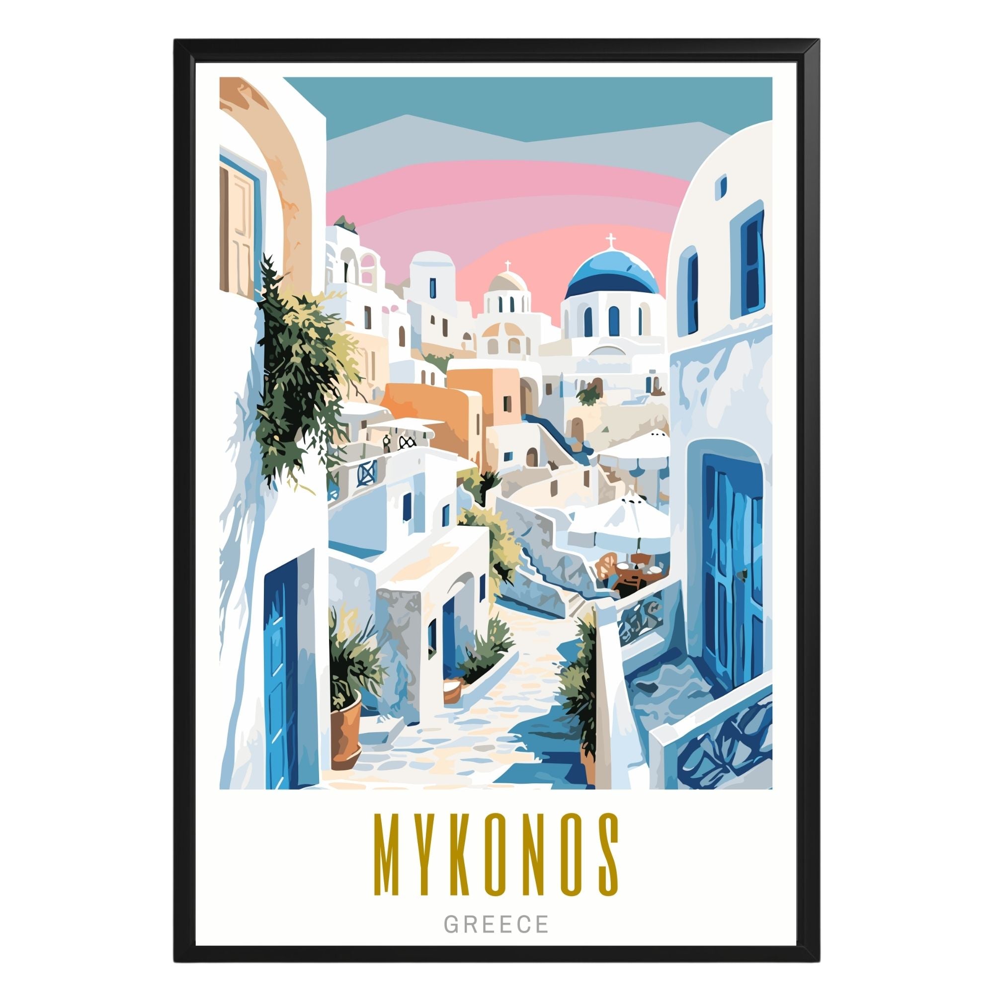 Mykonos Greece Poster - GroovyGrove