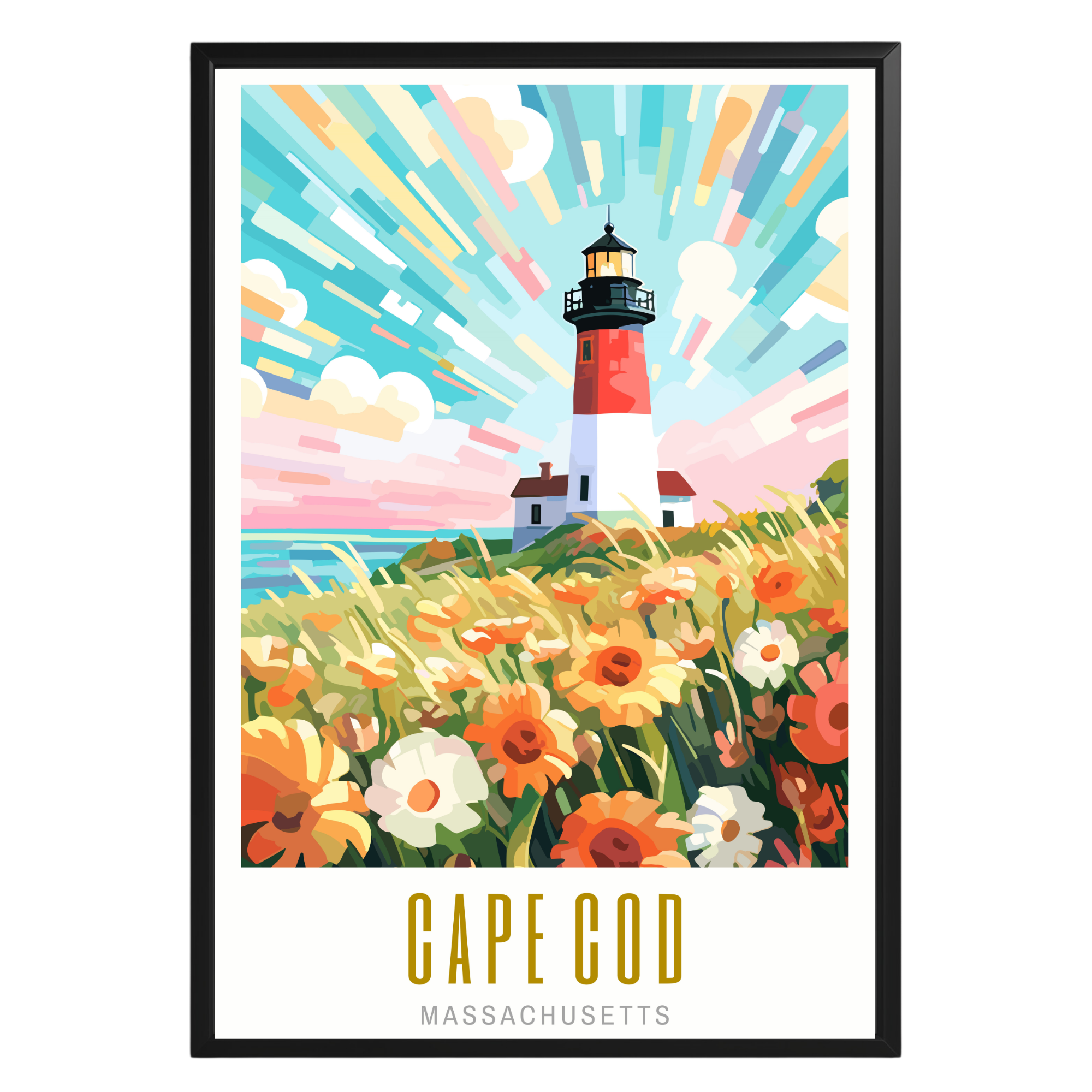 Cape Cod Massachusetts Poster - GroovyGrove