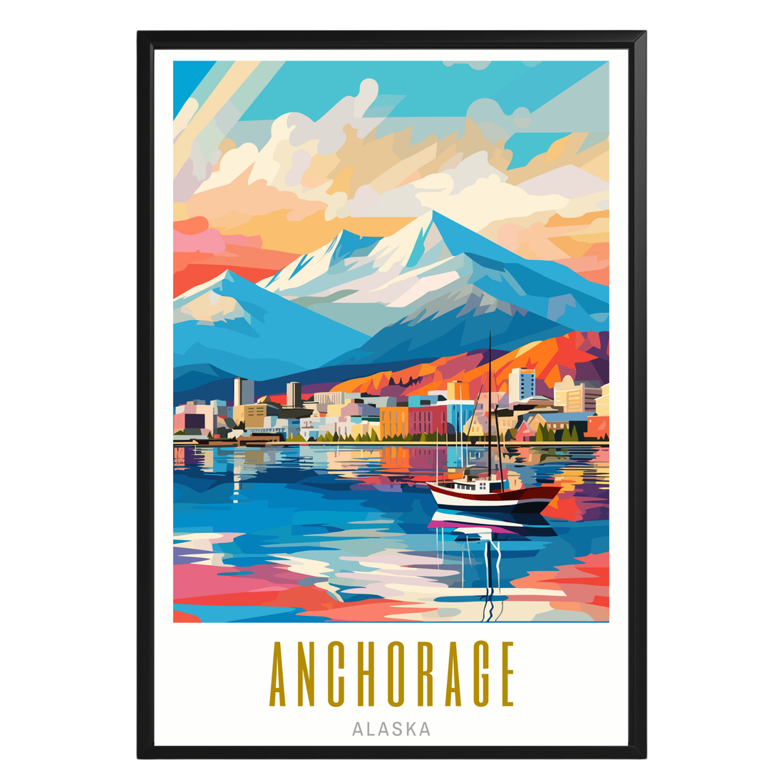 Anchorage Alaska Poster - GroovyGrove