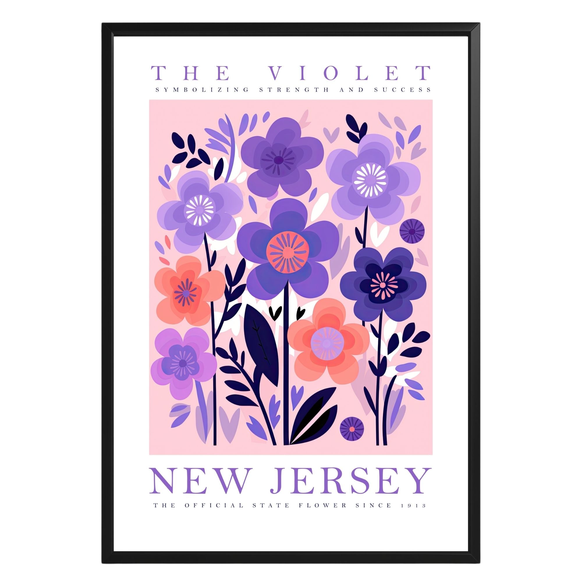 New Jersey State Flower Poster - GroovyGrove