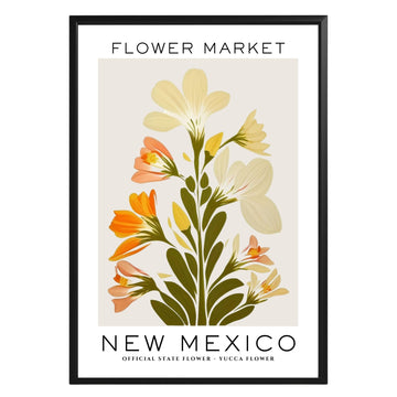 New Mexico Flower Market Poster - GroovyGrove