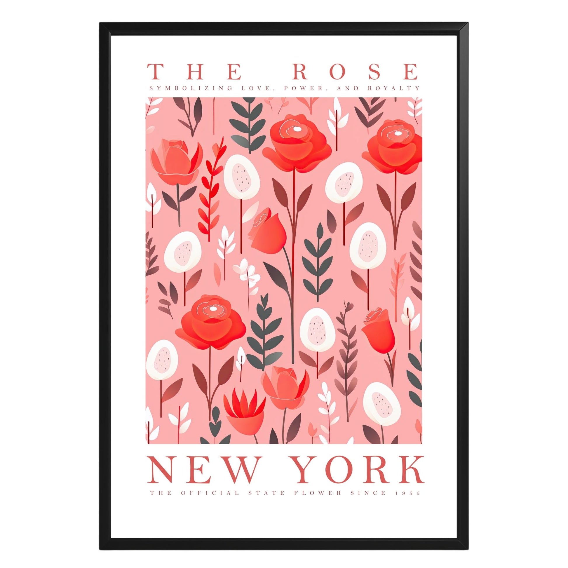 New York State Flower Poster - GroovyGrove