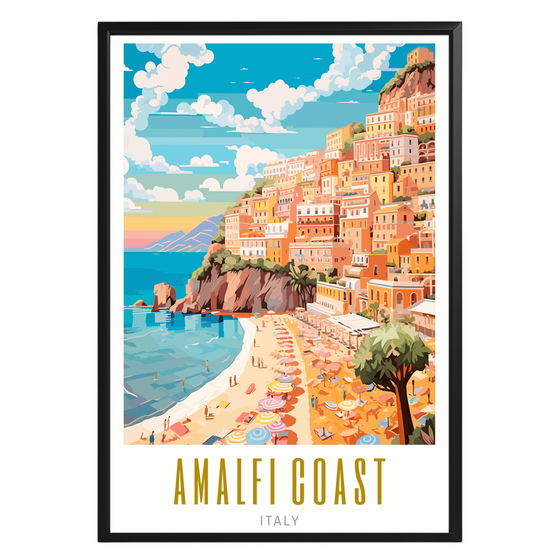 Amalfi Coast Italy Poster - GroovyGrove