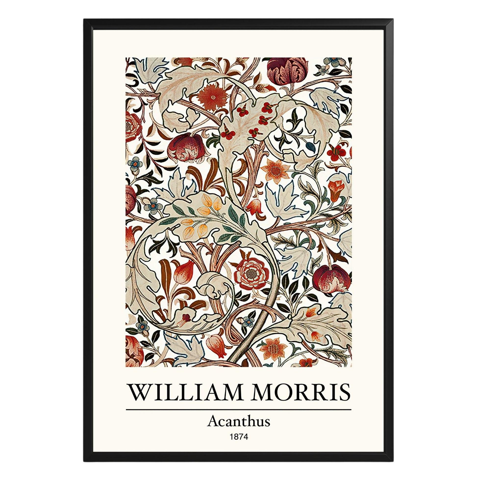 Acanthus 1874 William Morris Poster - GroovyGrove