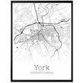 York Pennsylvania City Map Poster - GroovyGrove