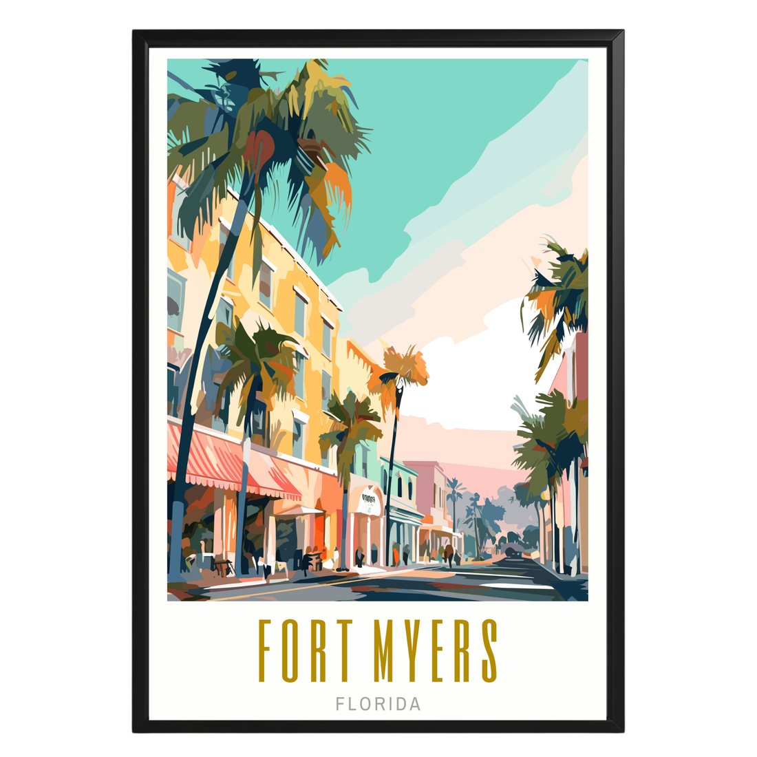 Fort Myers Florida Poster - GroovyGrove