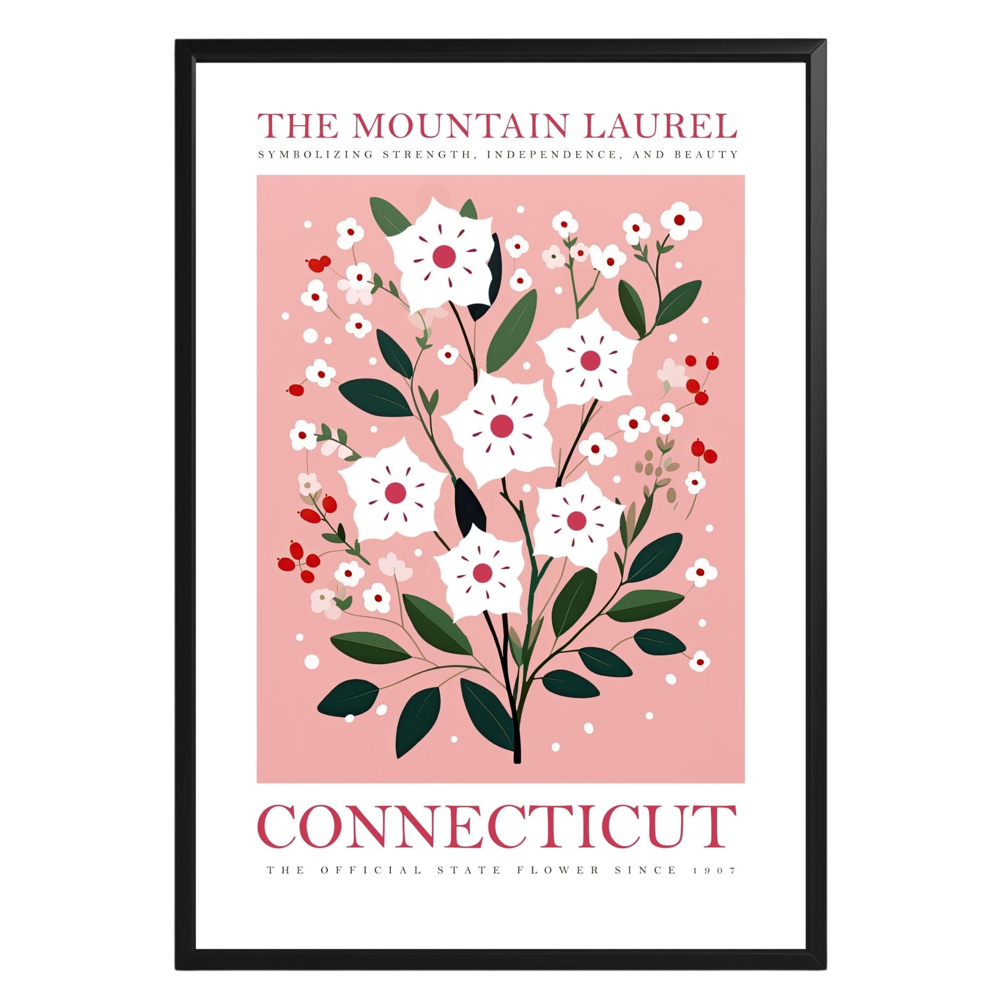 Connecticut State Flower Poster - GroovyGrove