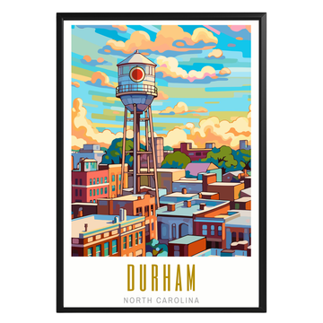 Durham North Carolina Poster - GroovyGrove