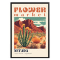 Nevada Flower Market Vintage Poster - GroovyGrove