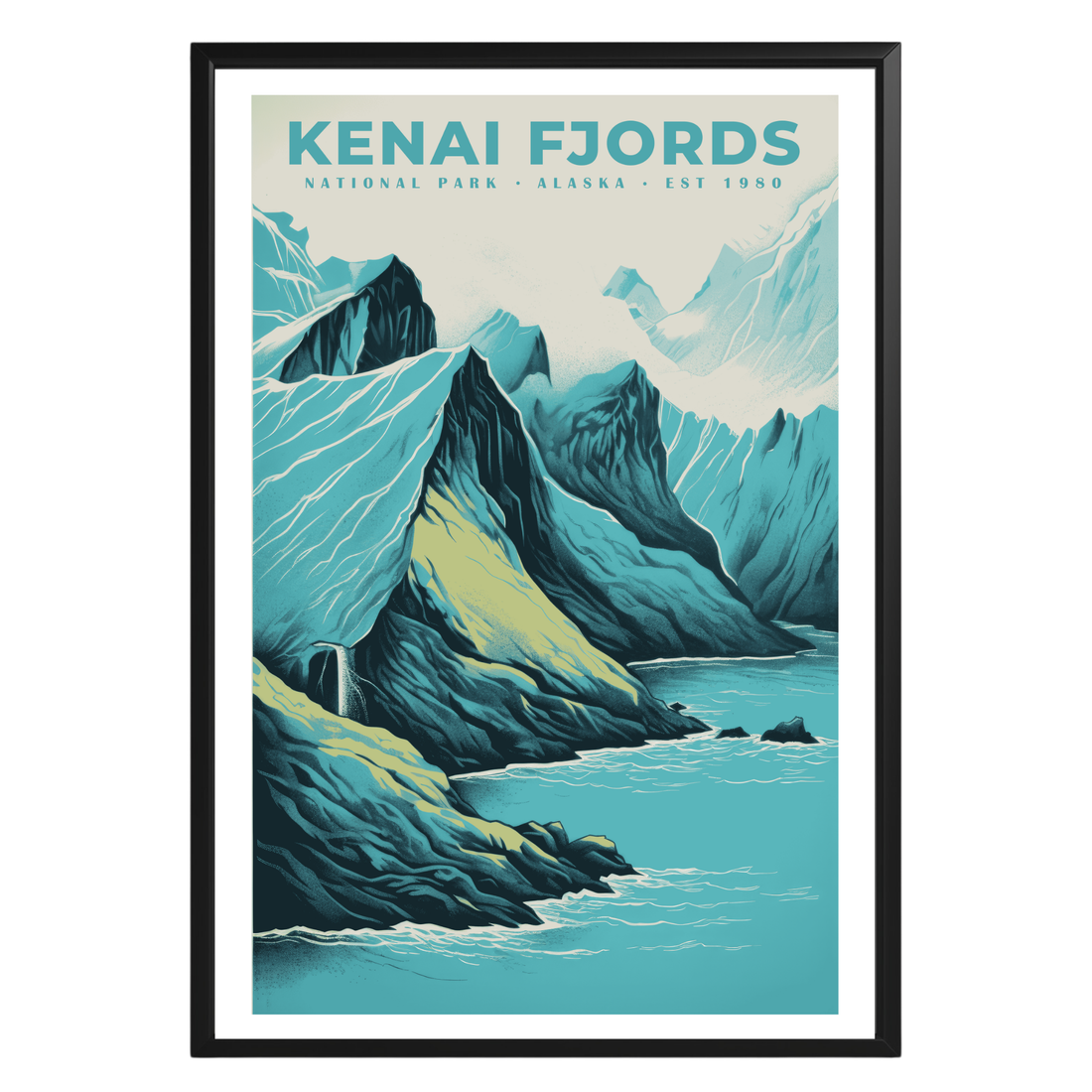 Kenai Fjords National Park Vintage Poster - GroovyGrove