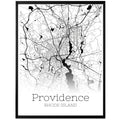 Providence Rhode Island City Map Poster - GroovyGrove