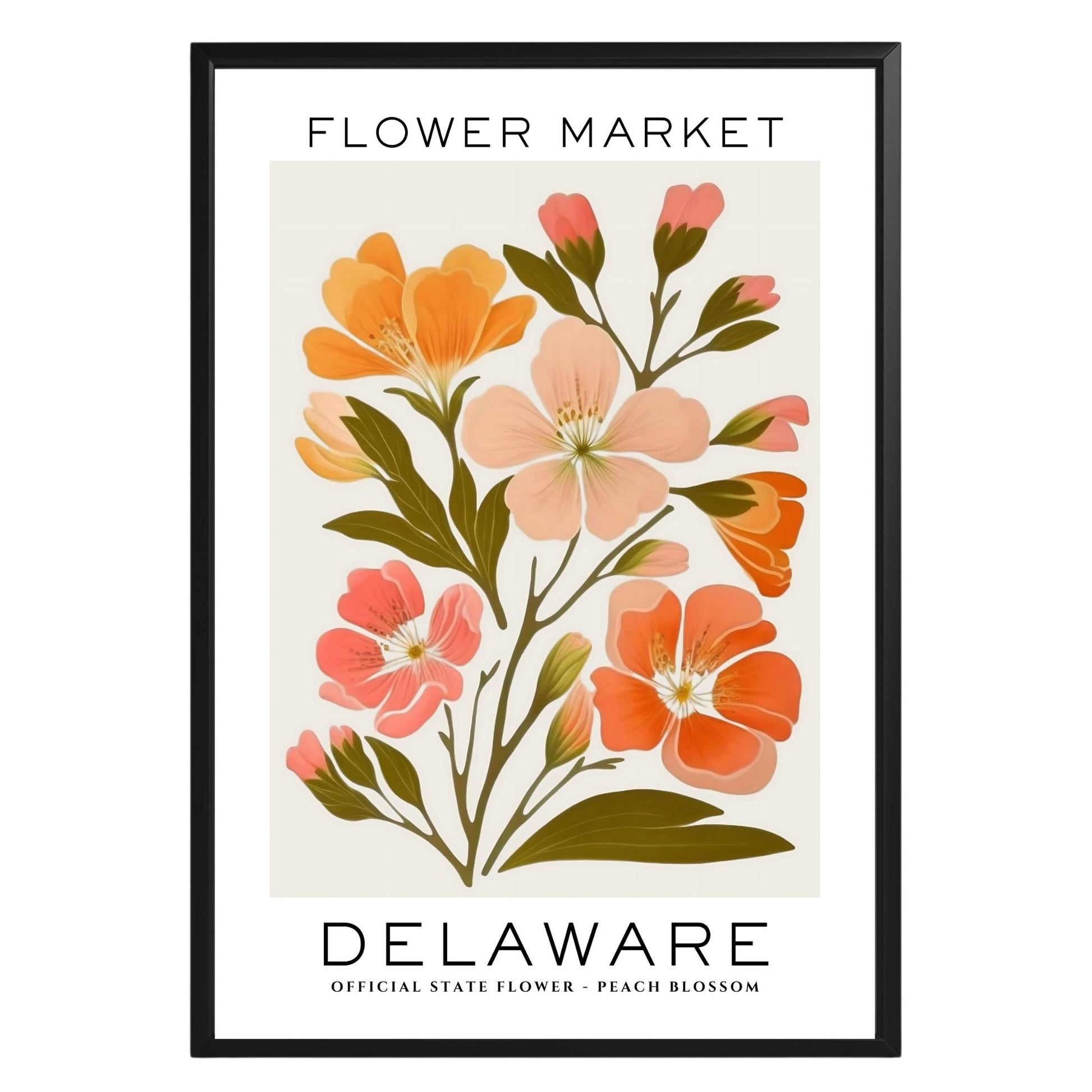 Delaware Flower Market Poster - GroovyGrove