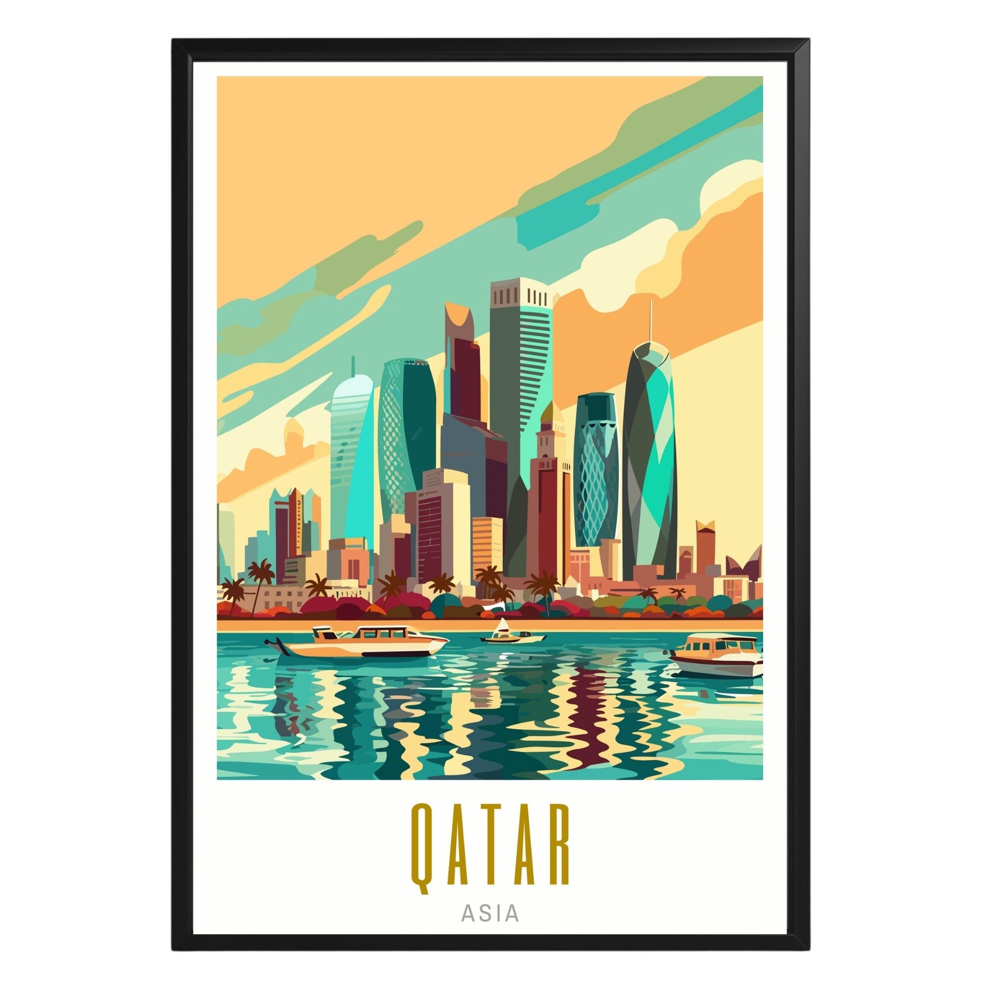 Qatar Poster - GroovyGrove