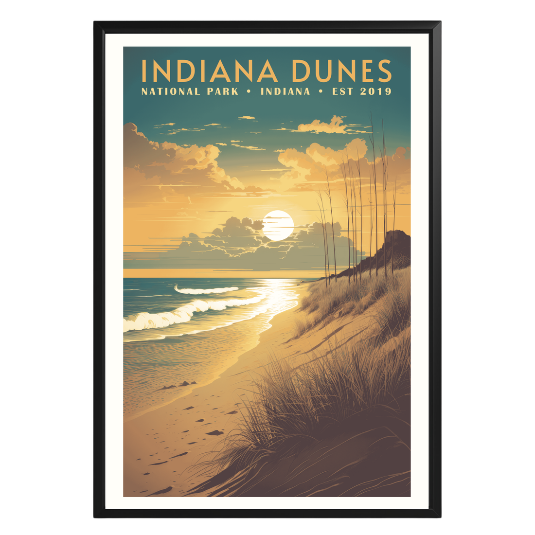 Indiana Dunes National Park Vintage Poster - GroovyGrove