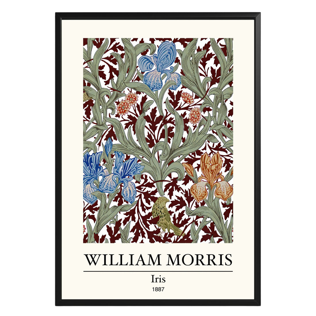 Iris 1887 William Morris Poster - GroovyGrove