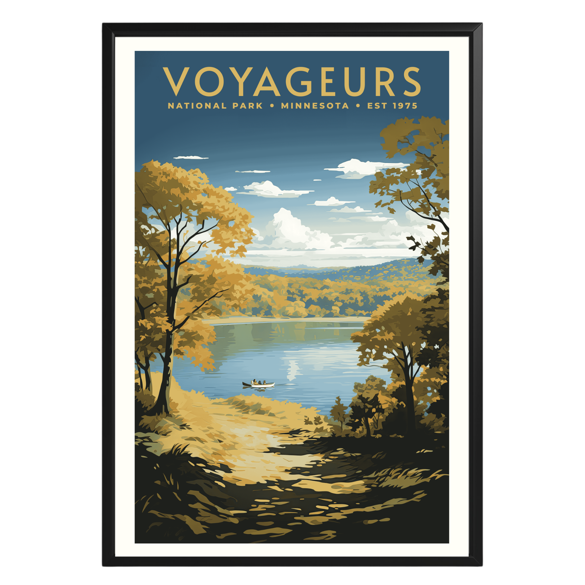 Voyageurs National Park Vintage Poster - GroovyGrove