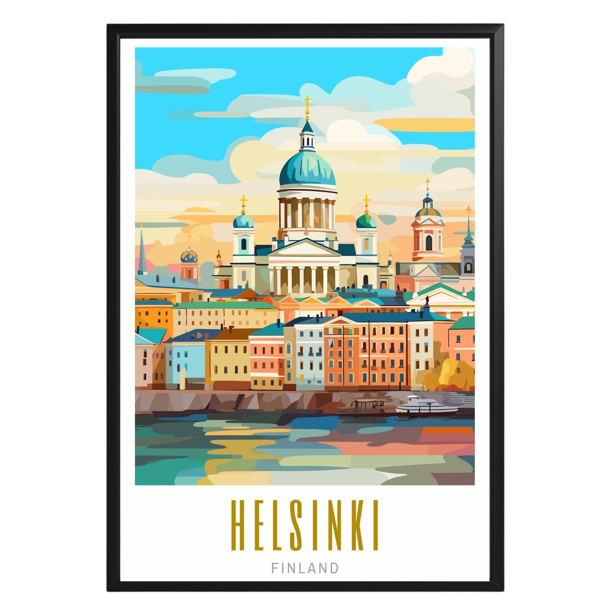 Helsinki Finland Poster - GroovyGrove