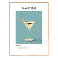 Martini Retro Cocktail Poster - GroovyGrove