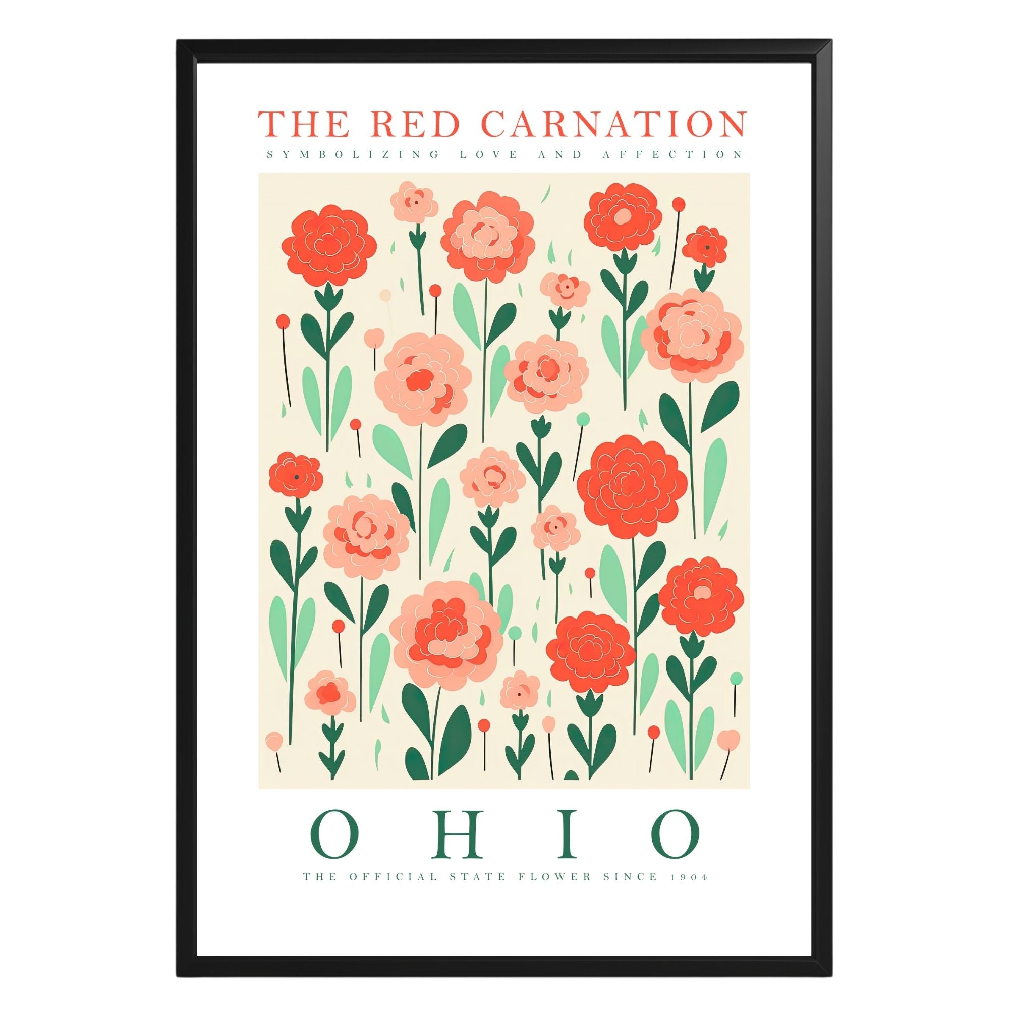 Ohio State Flower Poster - GroovyGrove