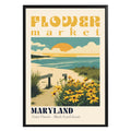 Maryland Flower Market Vintage Poster - GroovyGrove