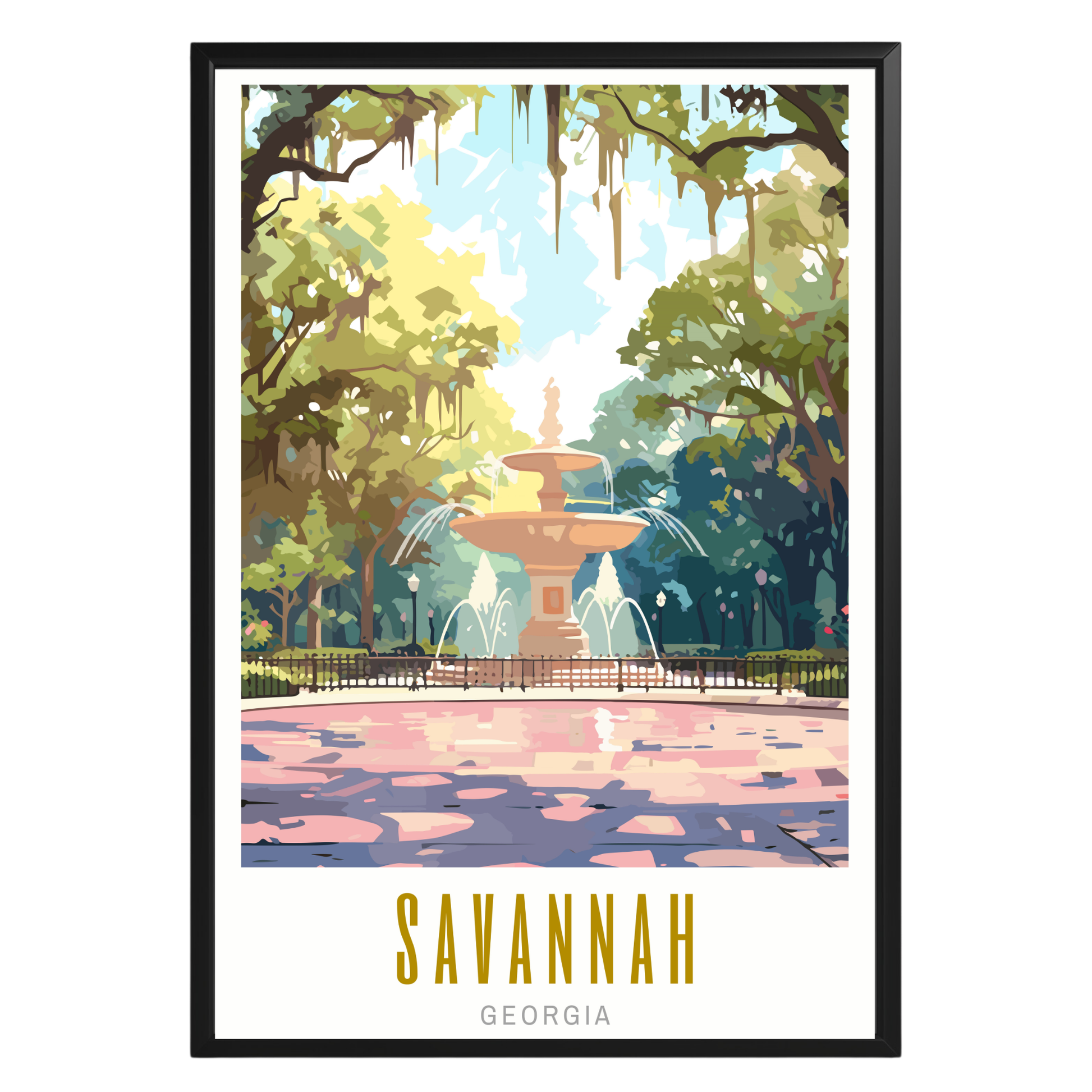 Savannah Georgia Poster - GroovyGrove