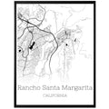 Rancho Santa Margarita California City Map Poster - GroovyGrove