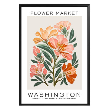 Washington Flower Market Poster - GroovyGrove