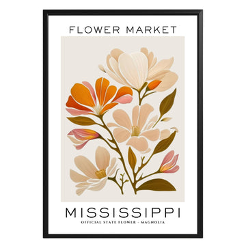 Mississippi Flower Market Poster - GroovyGrove