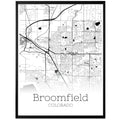 Broomfield Colorado City Map Poster - GroovyGrove