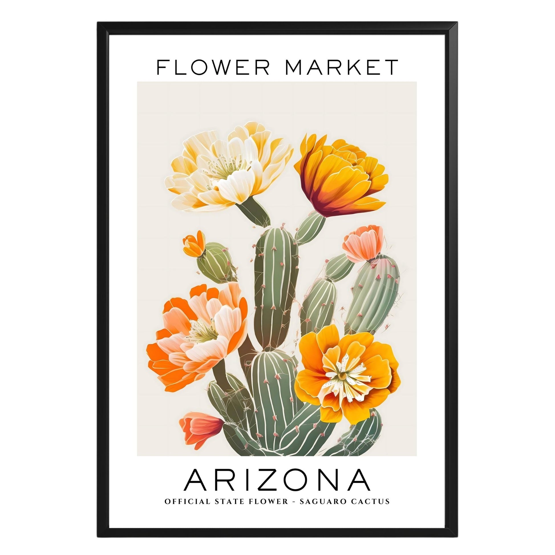 Arizona Flower Market Poster - GroovyGrove