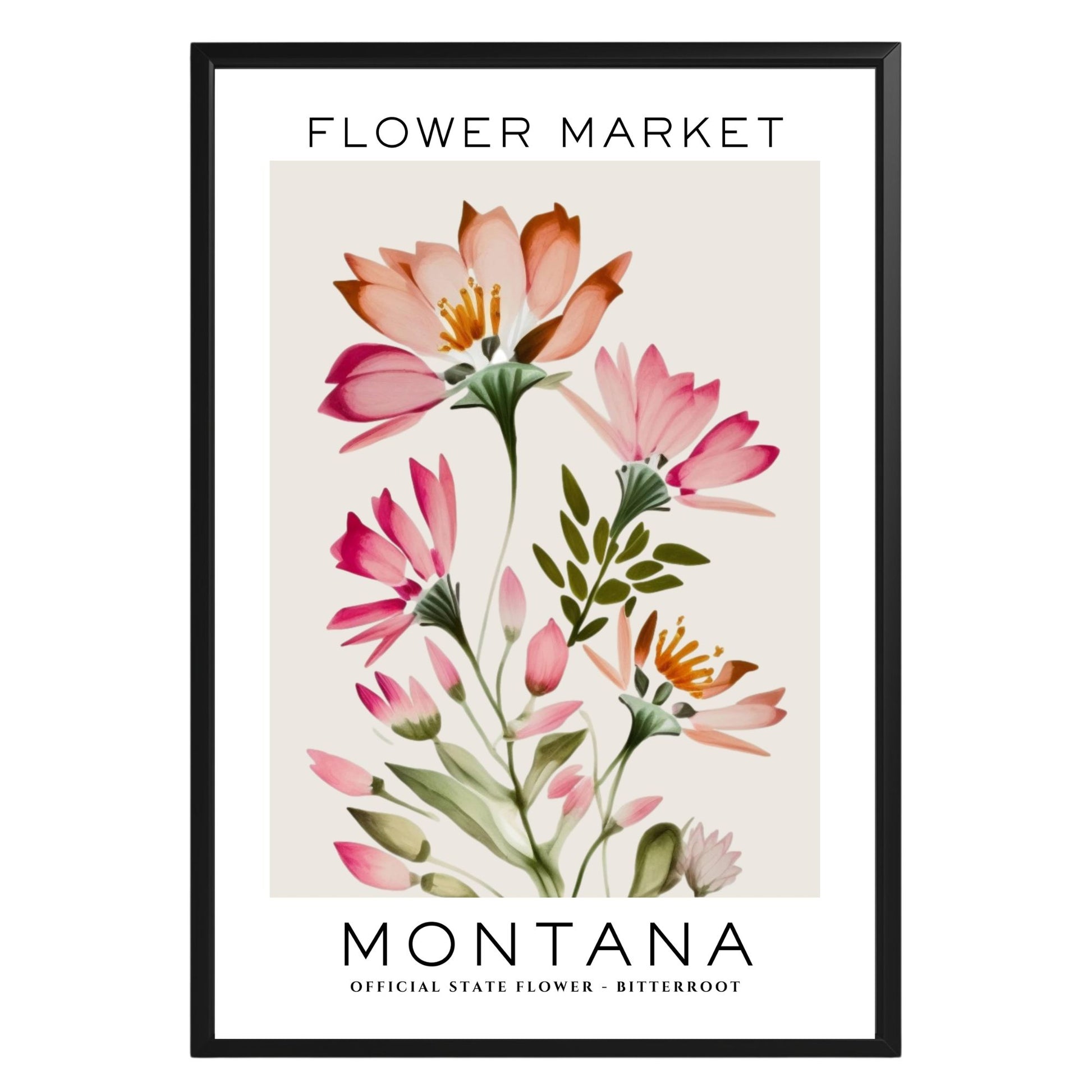 Montana Flower Market Poster - GroovyGrove