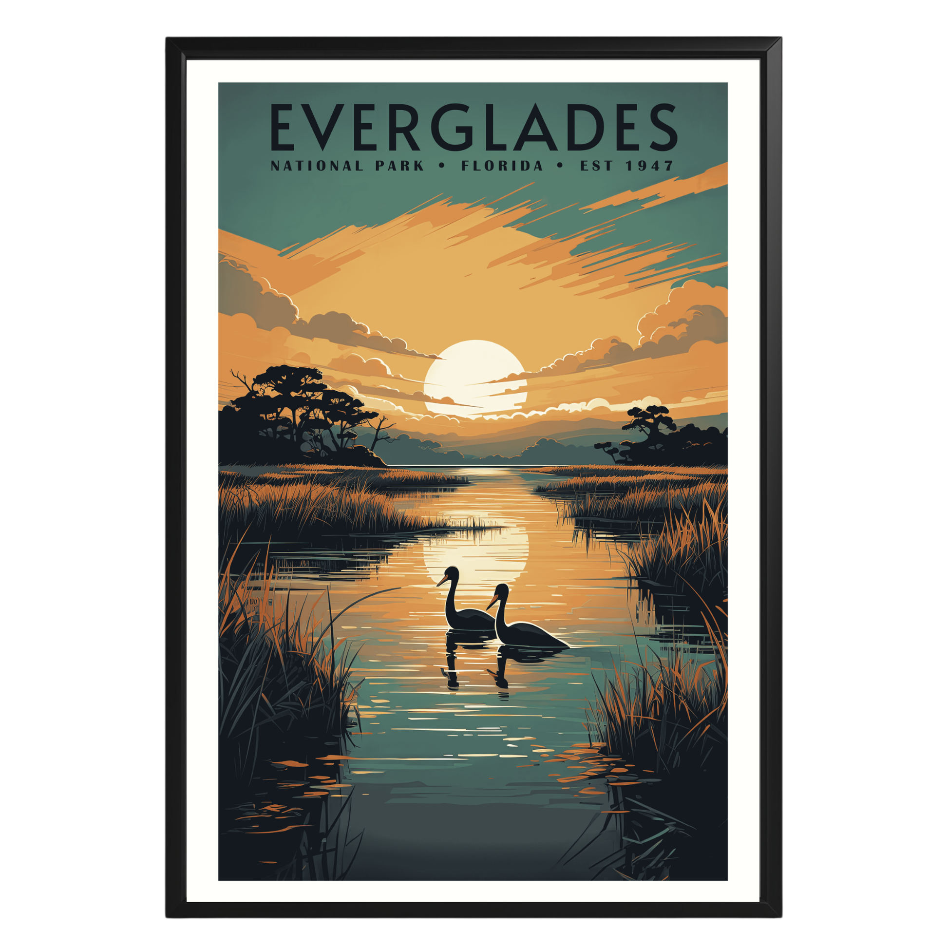 Everglades National Park Vintage Poster - GroovyGrove