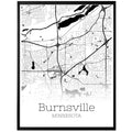 Burnsville Minnesota City Map Poster - GroovyGrove