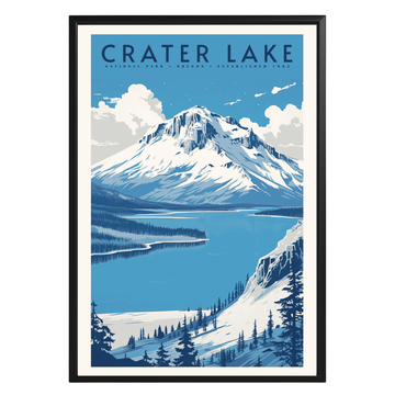 Crater Lake National Park Vintage Poster - GroovyGrove