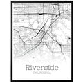 Riverside California City Map Poster - GroovyGrove