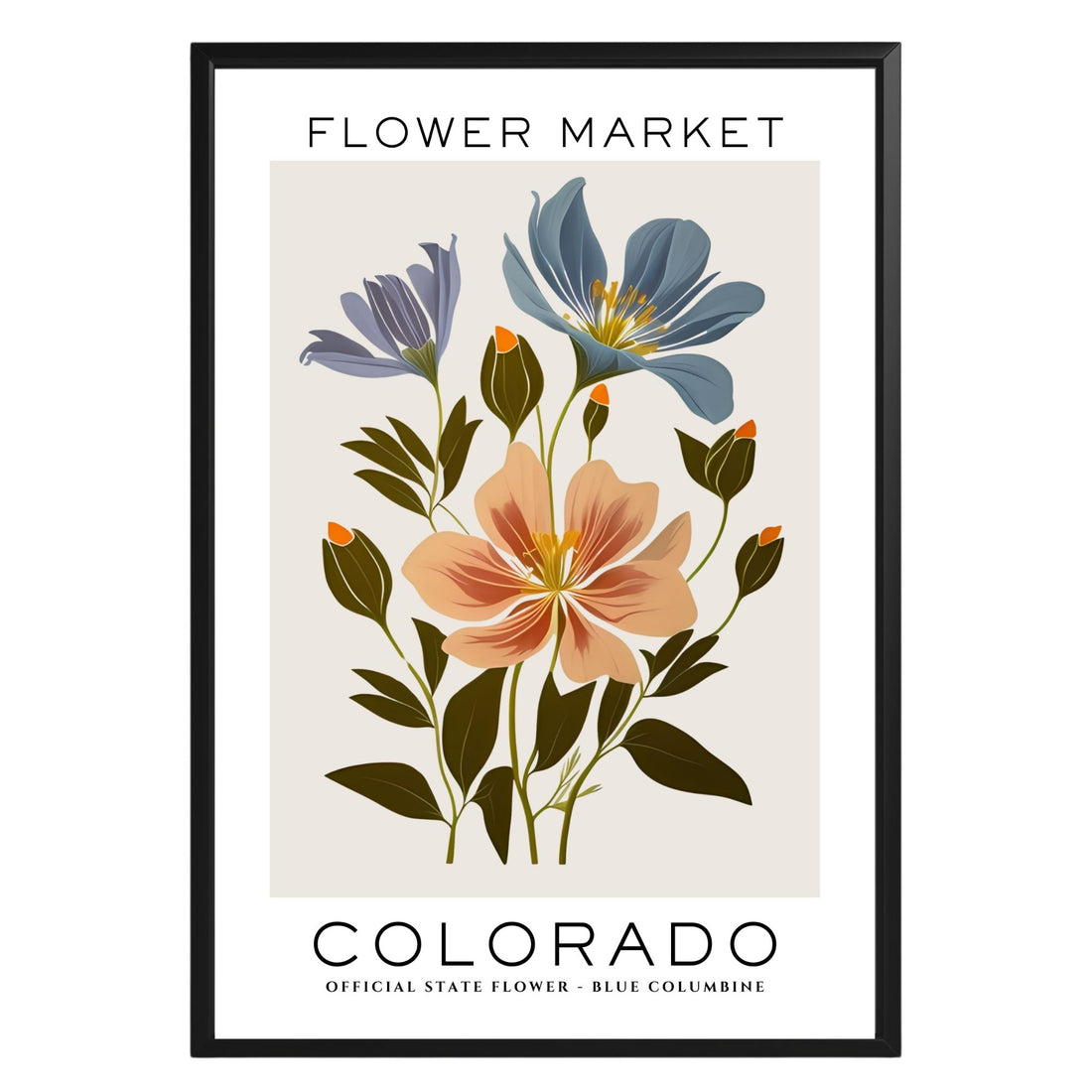 Colorado Flower Market Poster - GroovyGrove