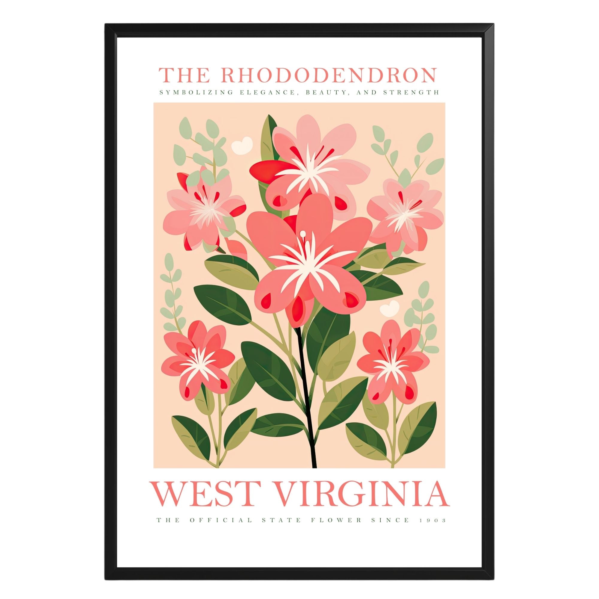 West Virginia State Flower Poster - GroovyGrove