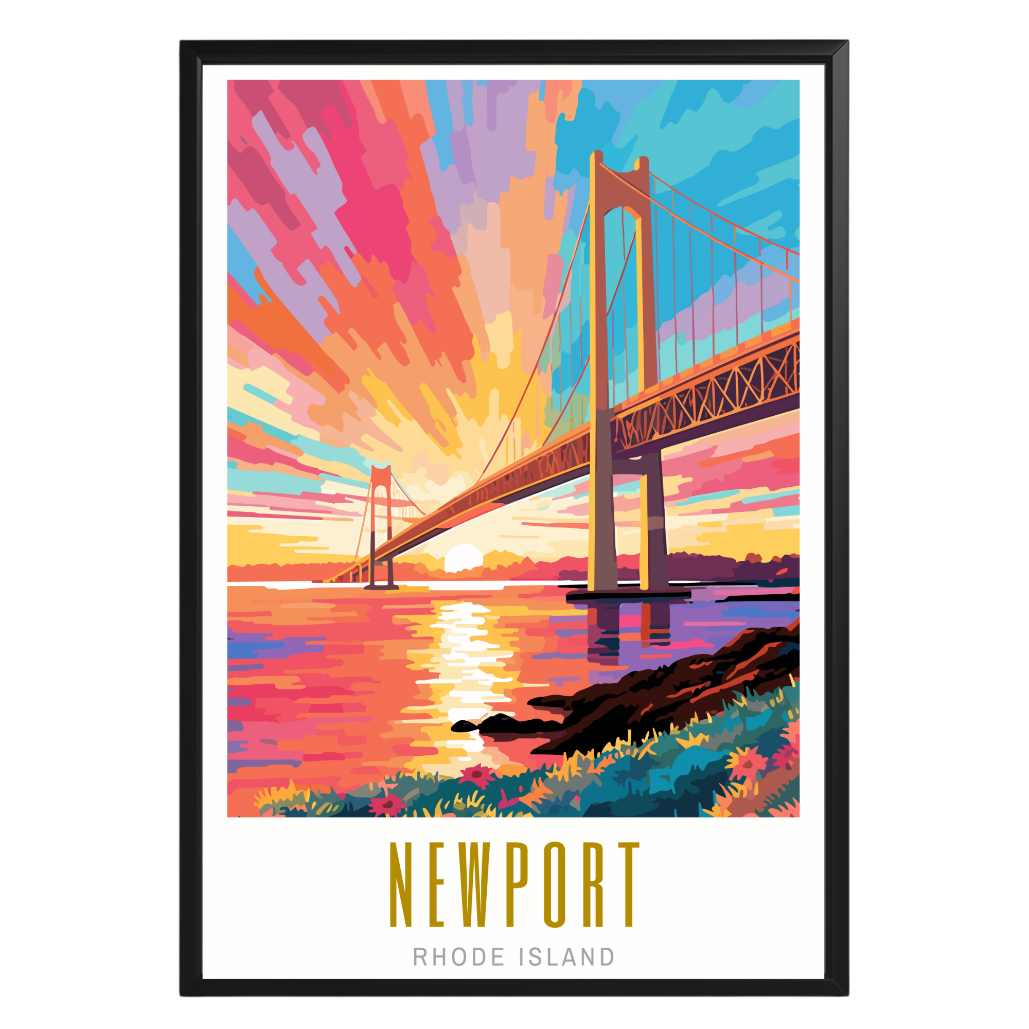 Newport Rhode Island Poster - GroovyGrove