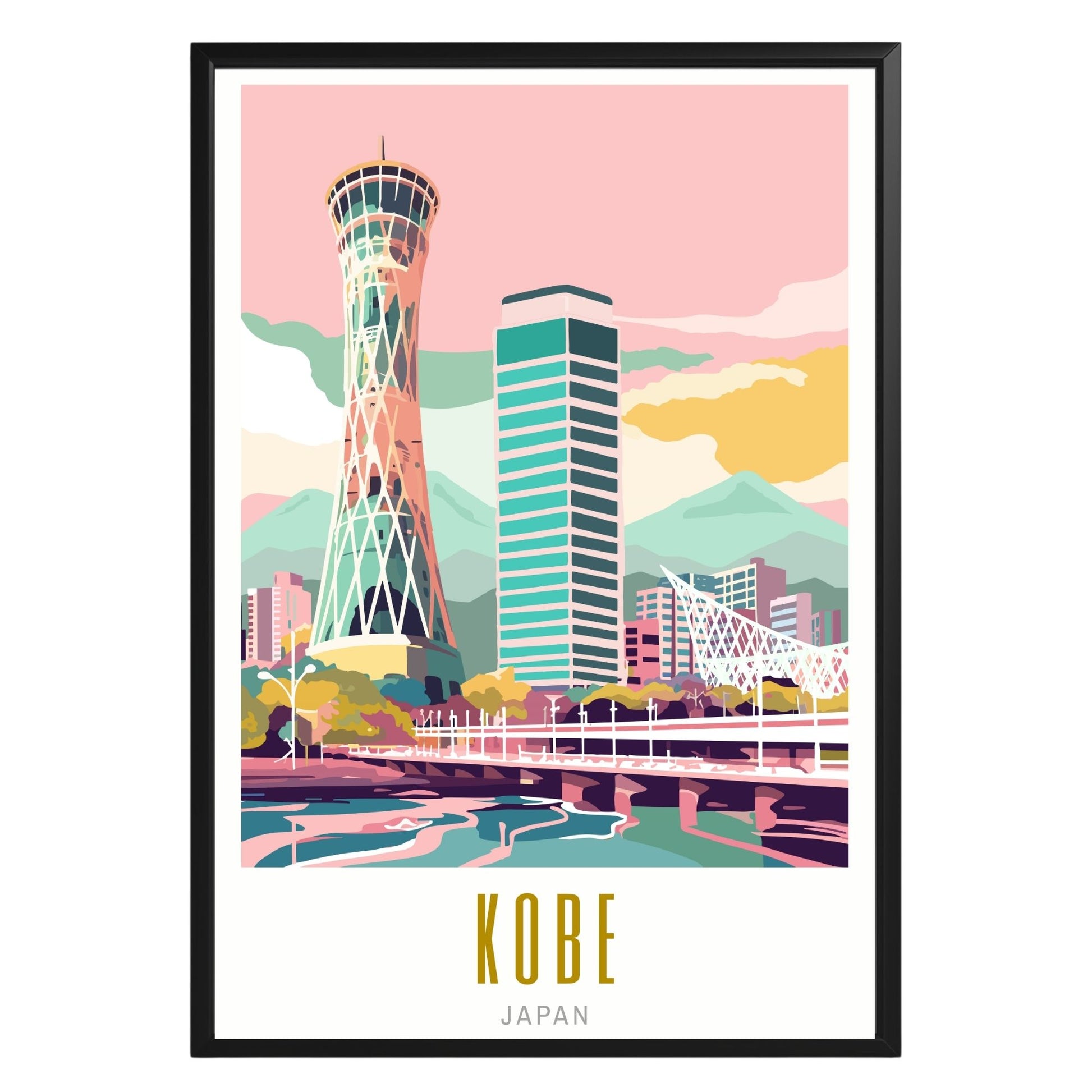 Kobe Japan Poster - GroovyGrove