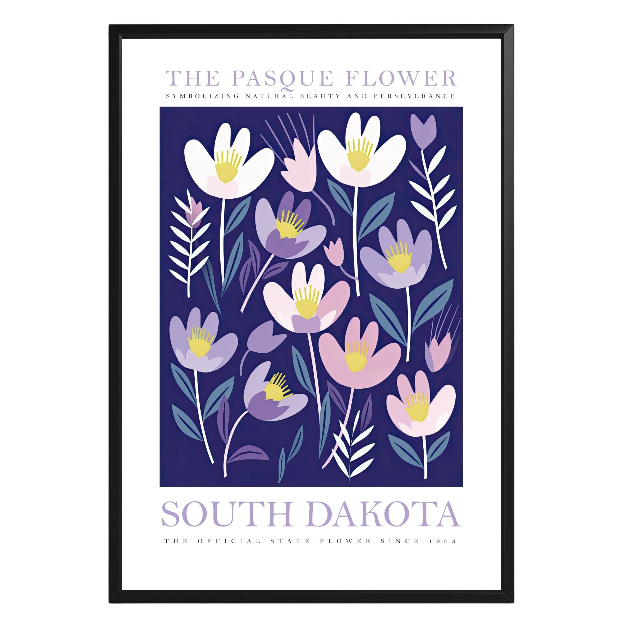 South Dakota State Flower Poster - GroovyGrove