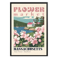 Massachusetts Flower Market Vintage Poster - GroovyGrove