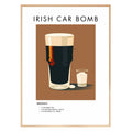 Irish Car Bomb Retro Cocktail Poster - GroovyGrove