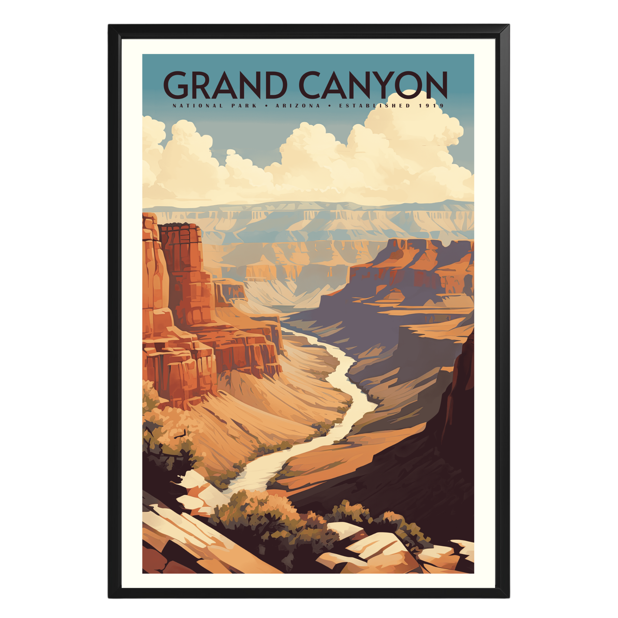 Grand Canyon National Park Vintage Poster - GroovyGrove