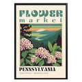 Pennsylvania Flower Market Vintage Poster - GroovyGrove