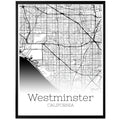 Westminster California City Map Poster - GroovyGrove