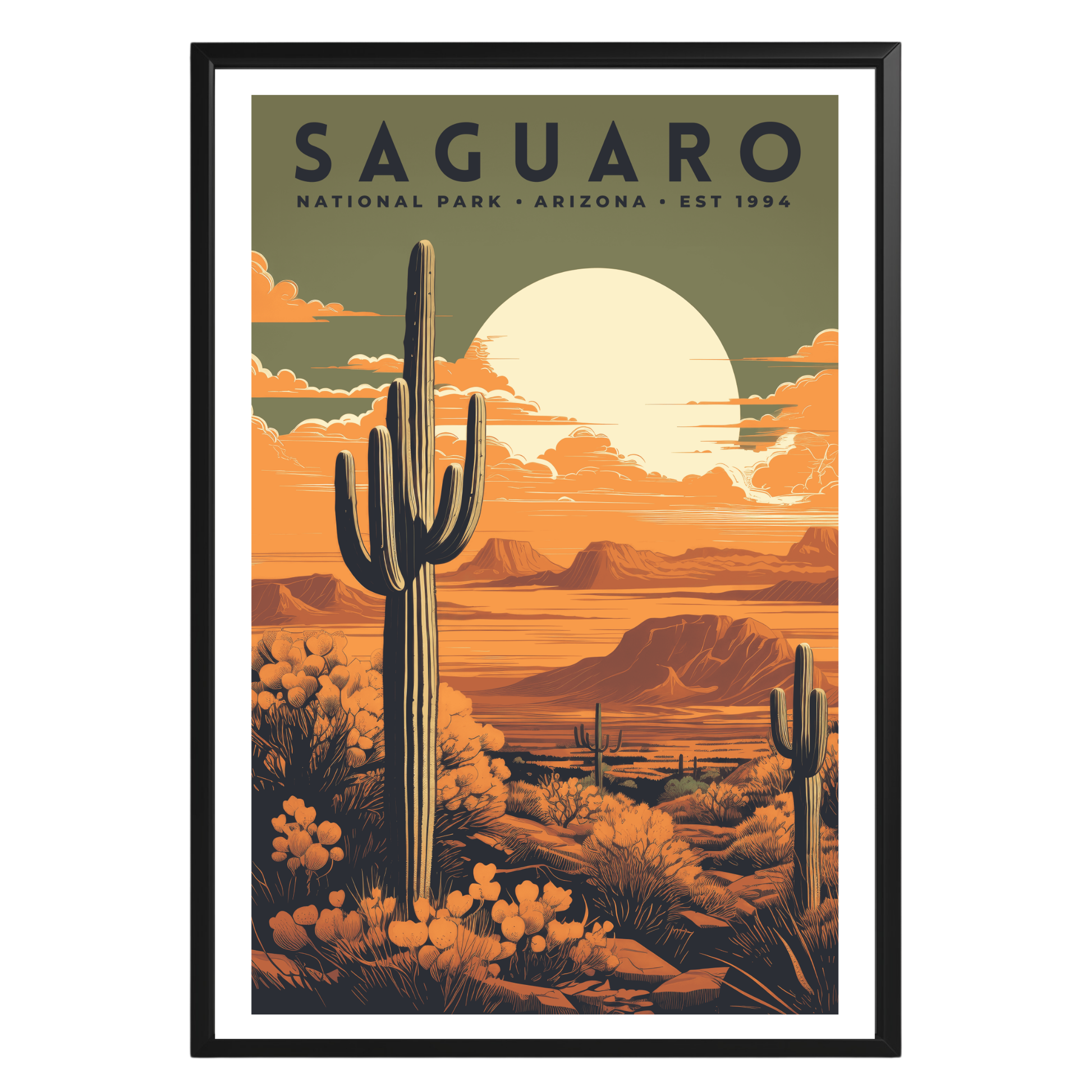 Saguaro National Park Vintage Poster - GroovyGrove