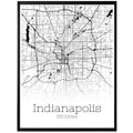 Indianapolis Indiana City Map Poster - GroovyGrove